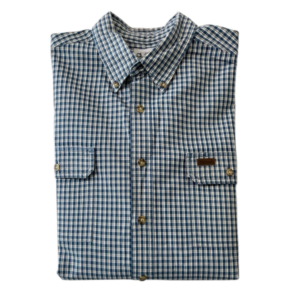 Carhartt XLTall Plaid Long Sleeve Button Down Shirt EXCELLENT condition!